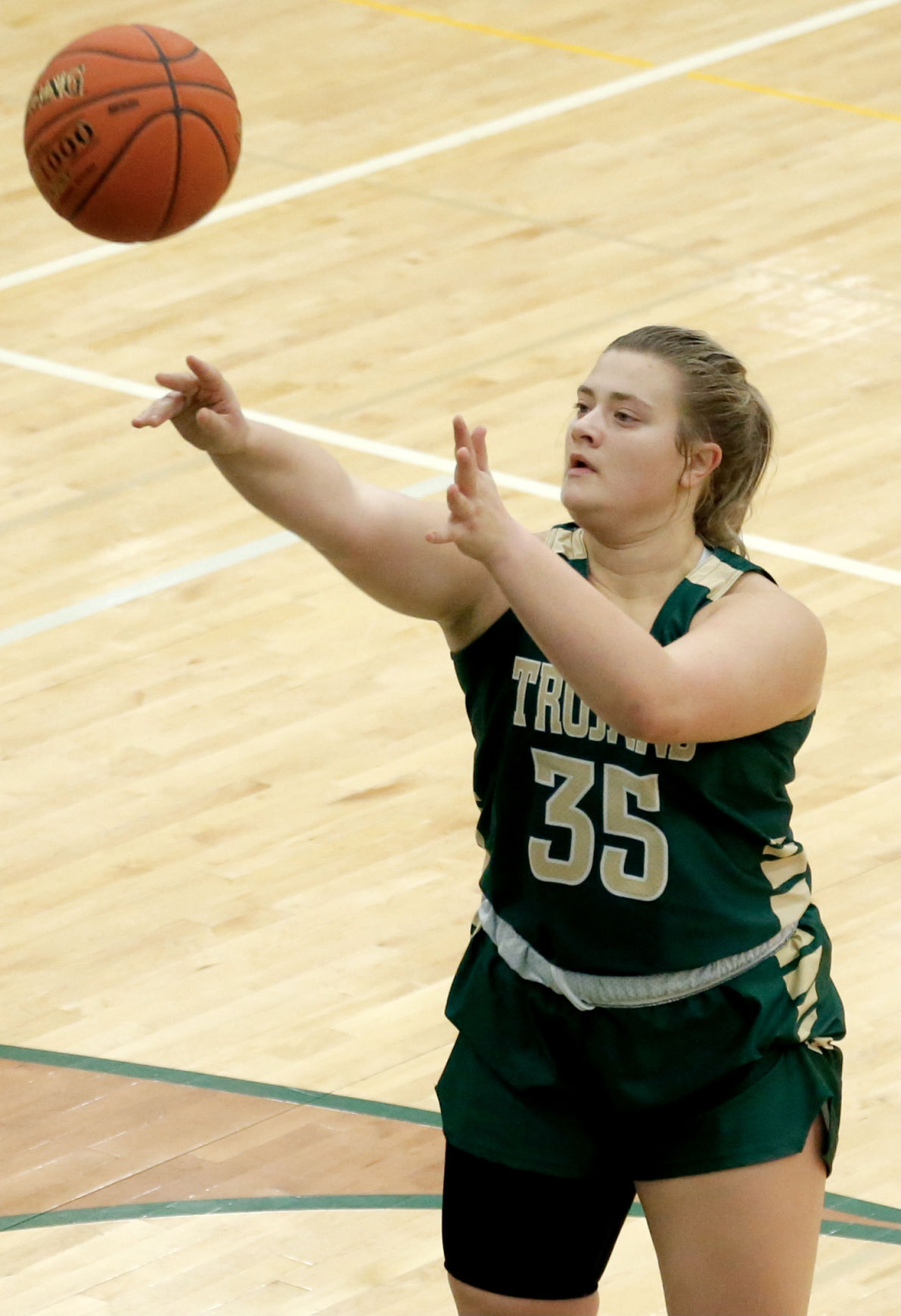 Brie Papenfuss shoots a free throw